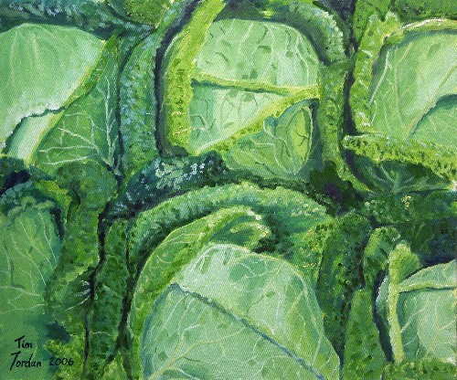 Cabbages, 55x46 cm, oil on canvas, painted 2006