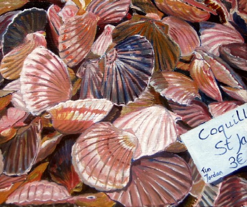 Scallops, 55x46 cm, oil on canvas, painted 2006